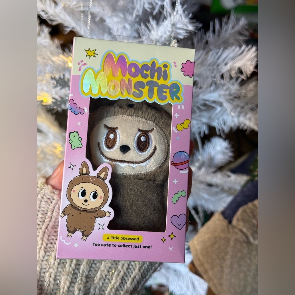 Mochi Monster Brown Plush Toy Kawaii Keychain New